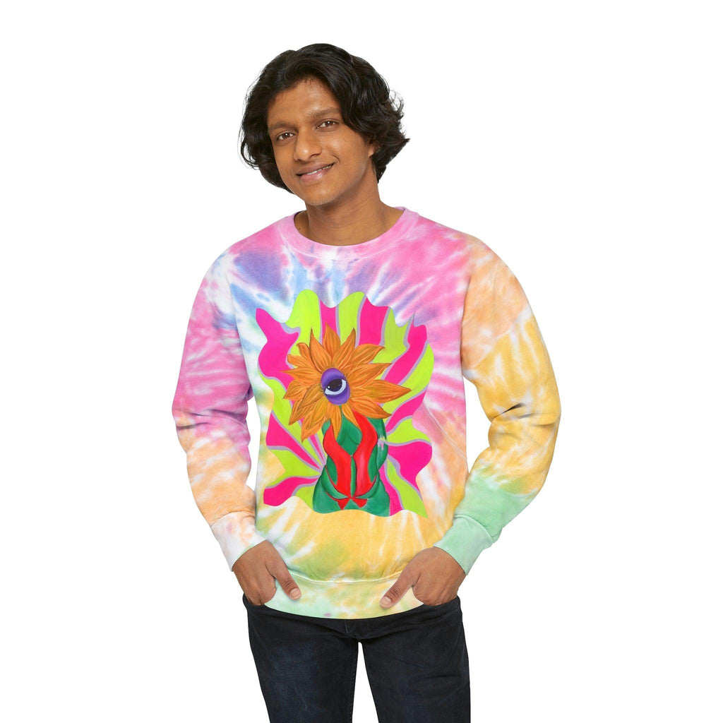 Ophileia Unisex Tie-Dye Sweatshirt - Moon Frankenstein