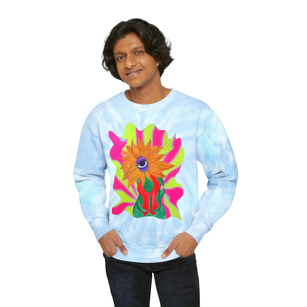 Ophileia Unisex Tie-Dye Sweatshirt - Moon Frankenstein