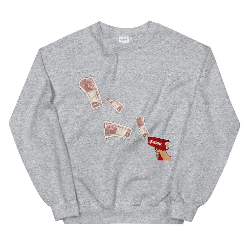 Rain On ME Crew Neck Sweater - Moon Frankenstein