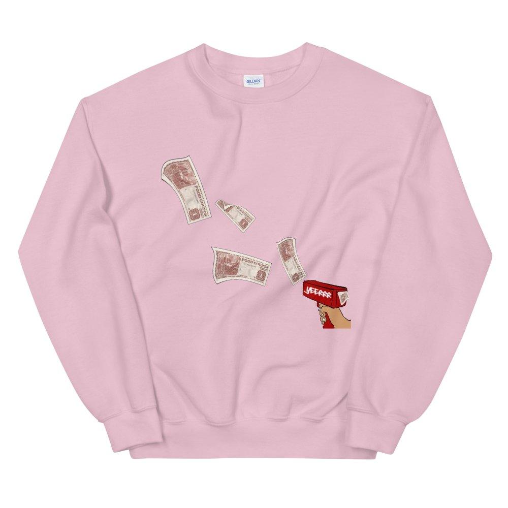 Rain On ME Crew Neck Sweater - Moon Frankenstein