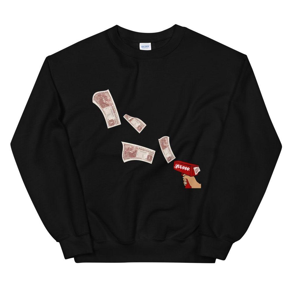 Rain On ME Crew Neck Sweater - Moon Frankenstein