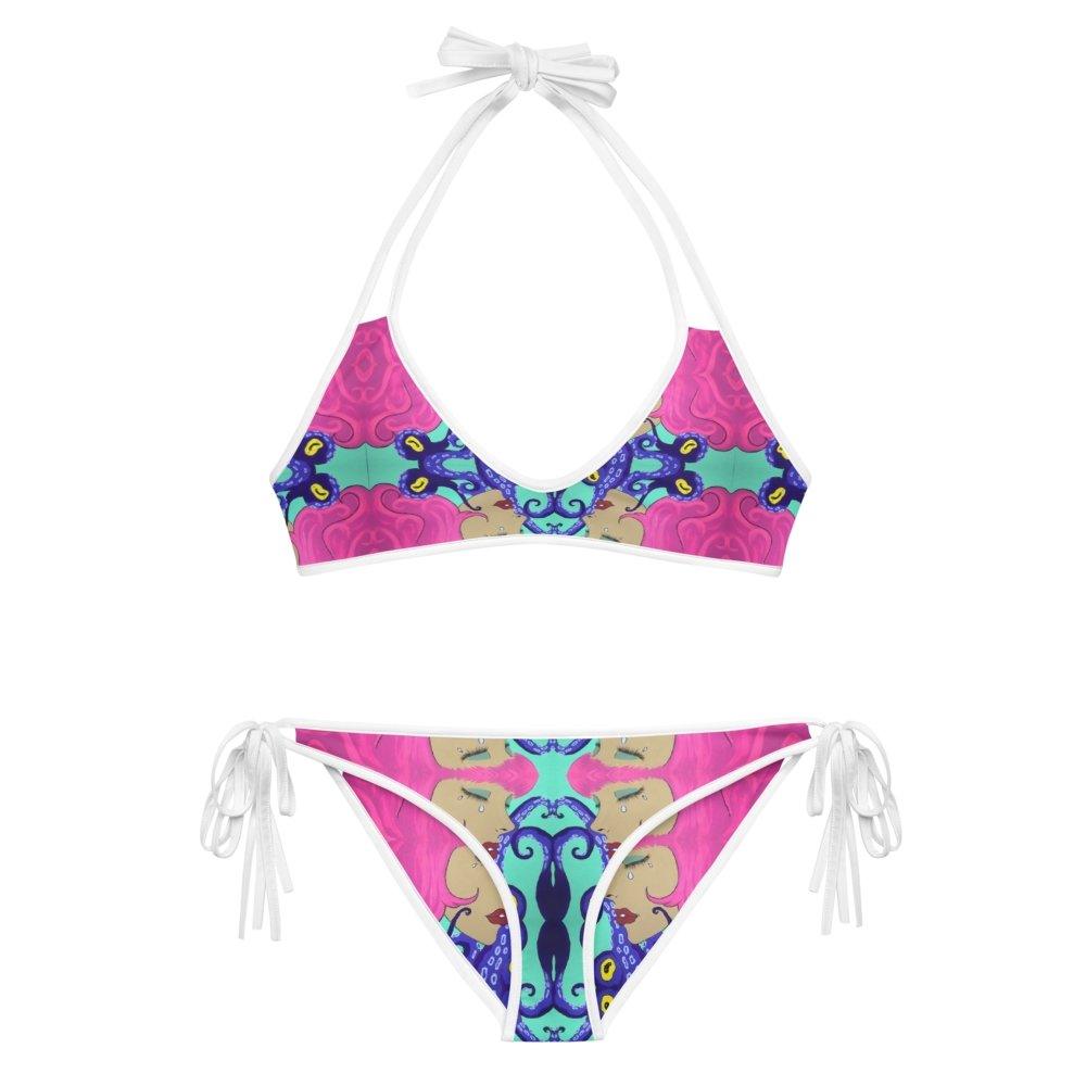 SadBoiz Two Piece Reversible Bikini - Moon Frankenstein