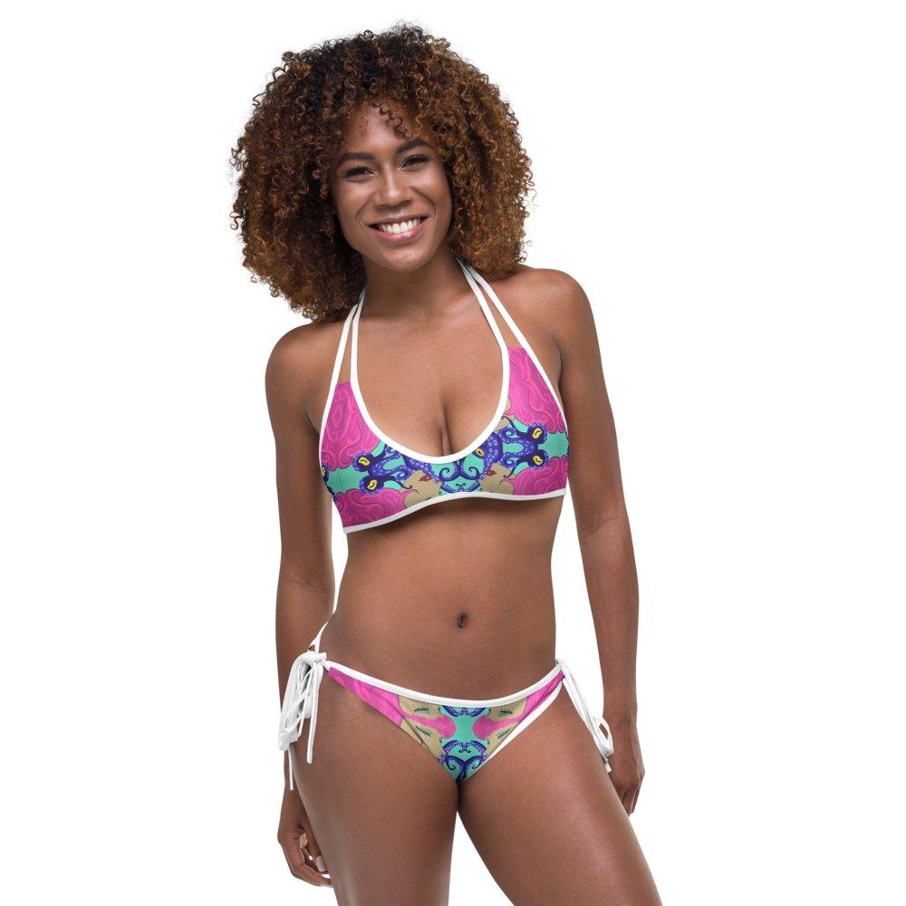 SadBoiz Two Piece Reversible Bikini - Moon Frankenstein