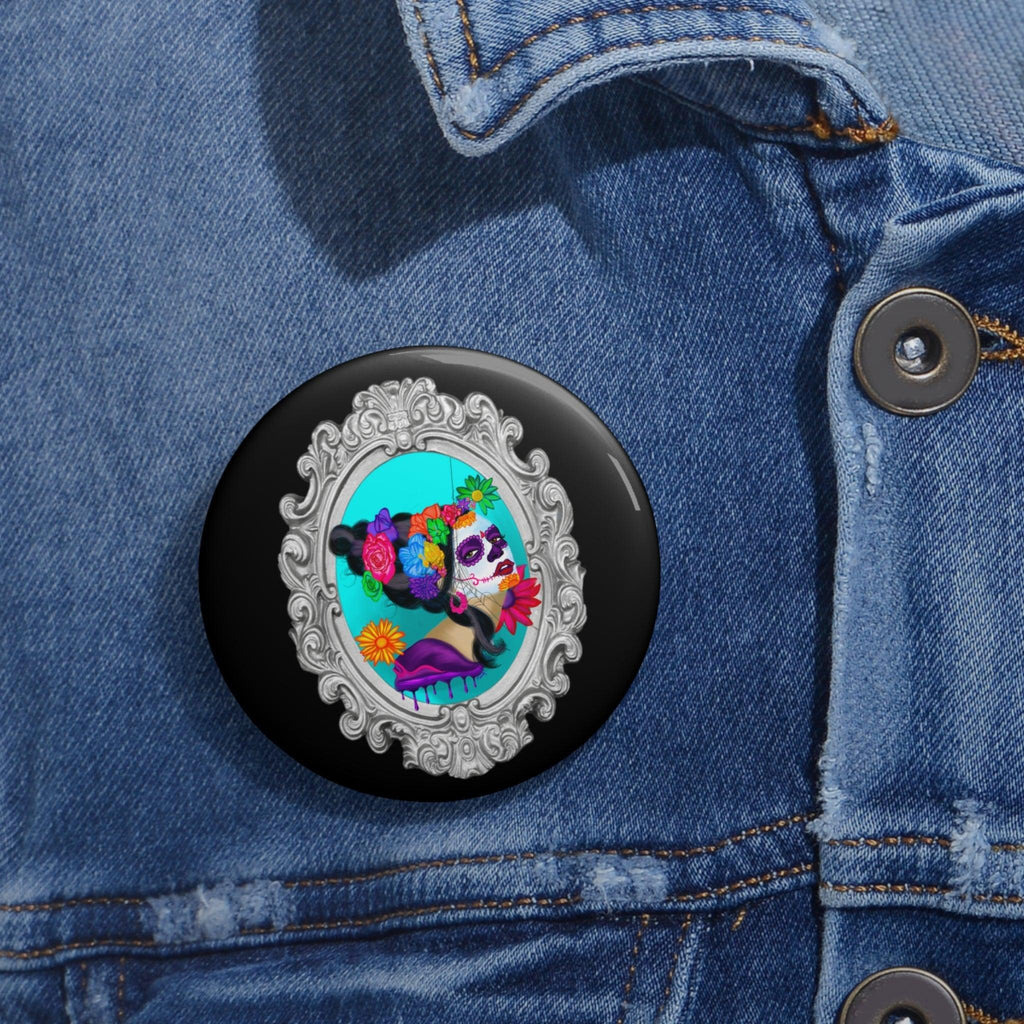 Sweet Sorrow Pin Button - Moon Frankenstein