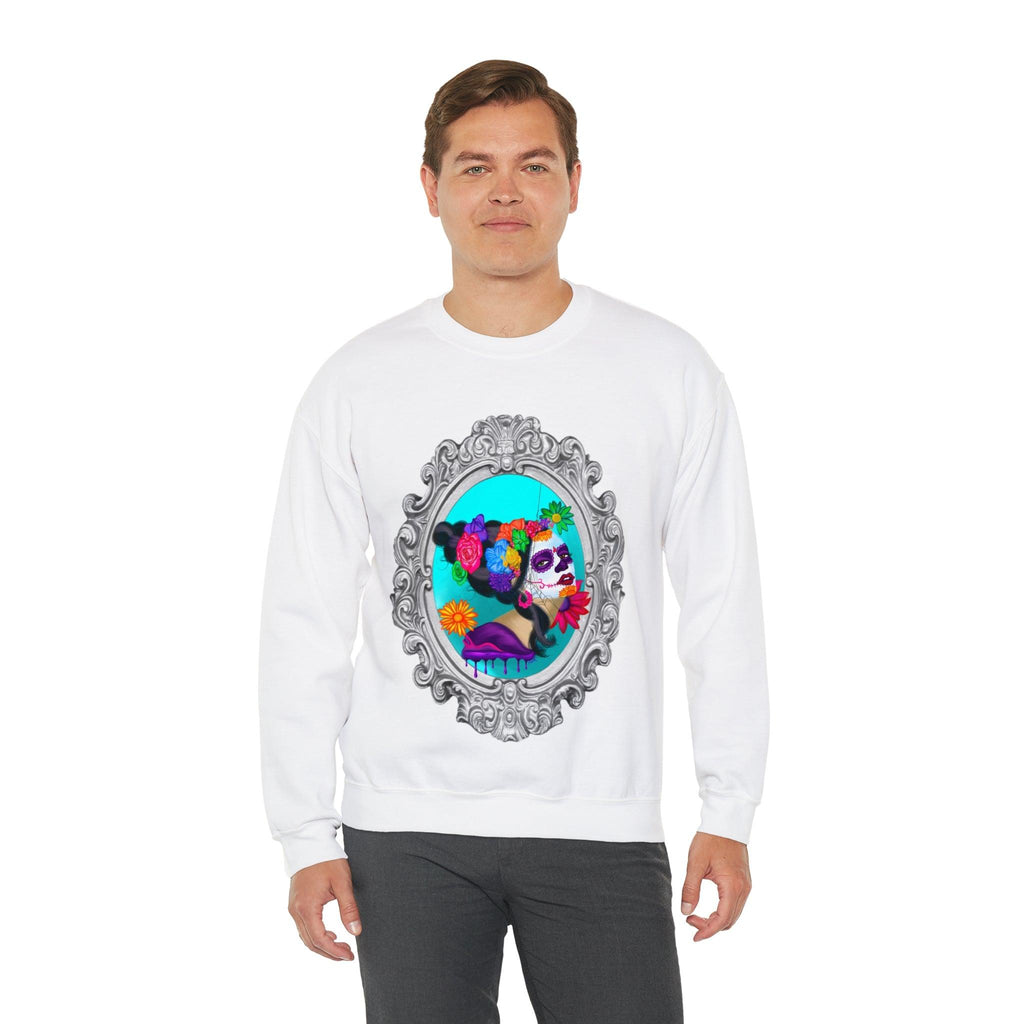 Sweet Sorrow Unisex Heavy Blend™ Crewneck Sweatshirt - Moon Frankenstein