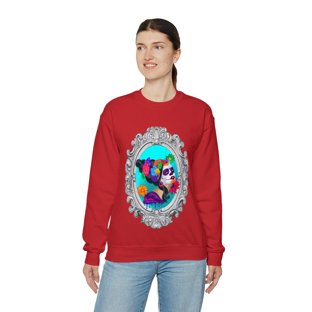 Sweet Sorrow Unisex Heavy Blend™ Crewneck Sweatshirt - Moon Frankenstein