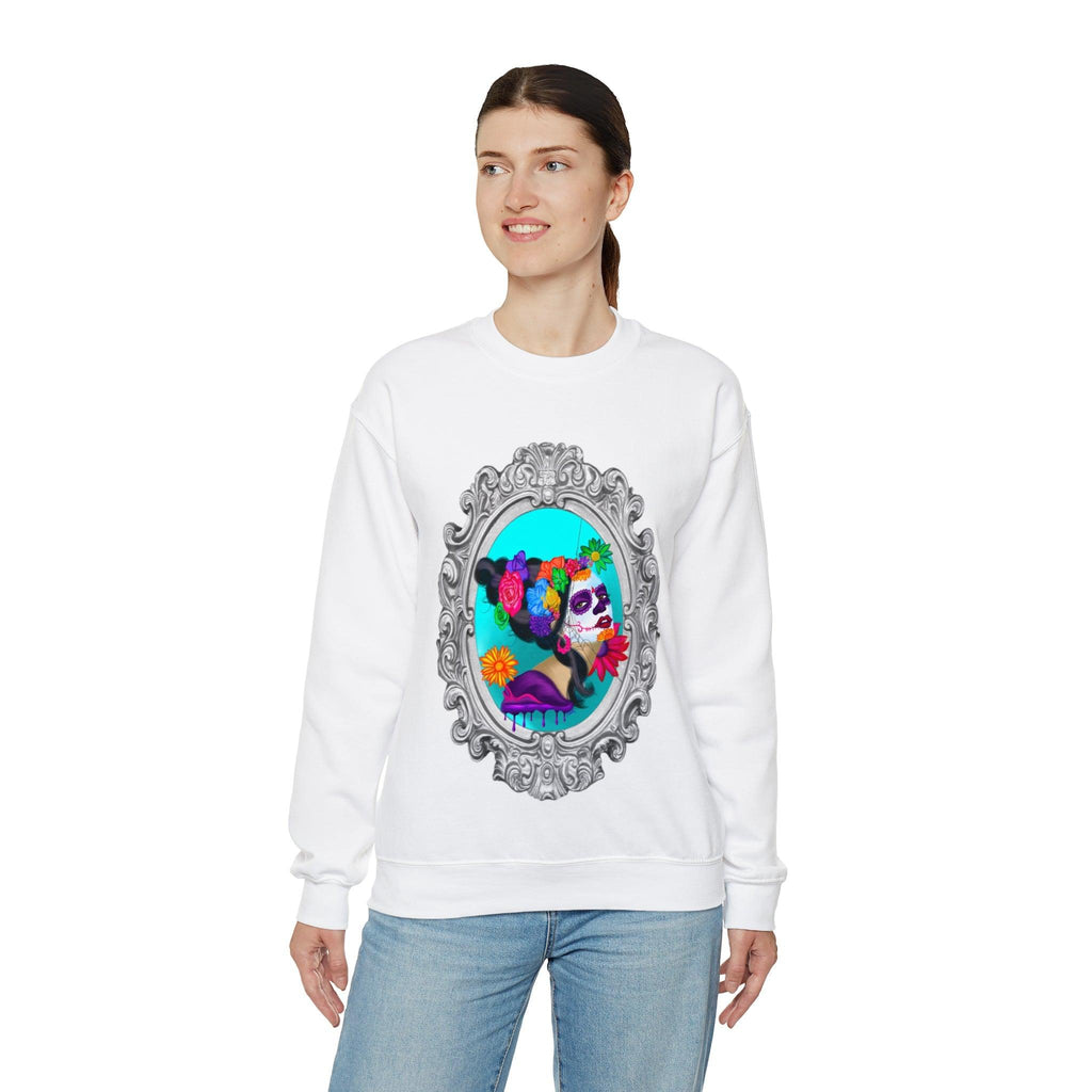 Sweet Sorrow Unisex Heavy Blend™ Crewneck Sweatshirt - Moon Frankenstein