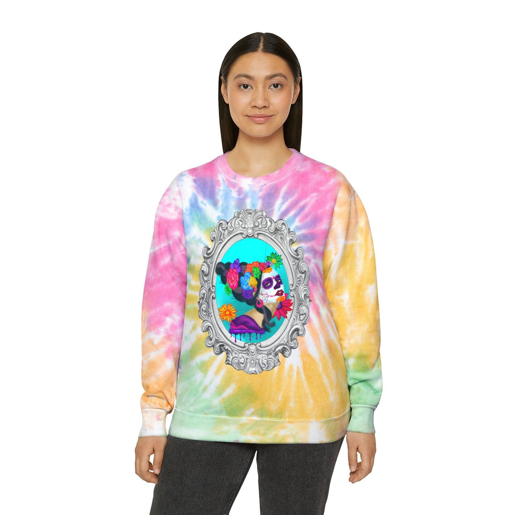 Sweet Sorrow Unisex Tie-Dye Sweatshirt - Moon Frankenstein