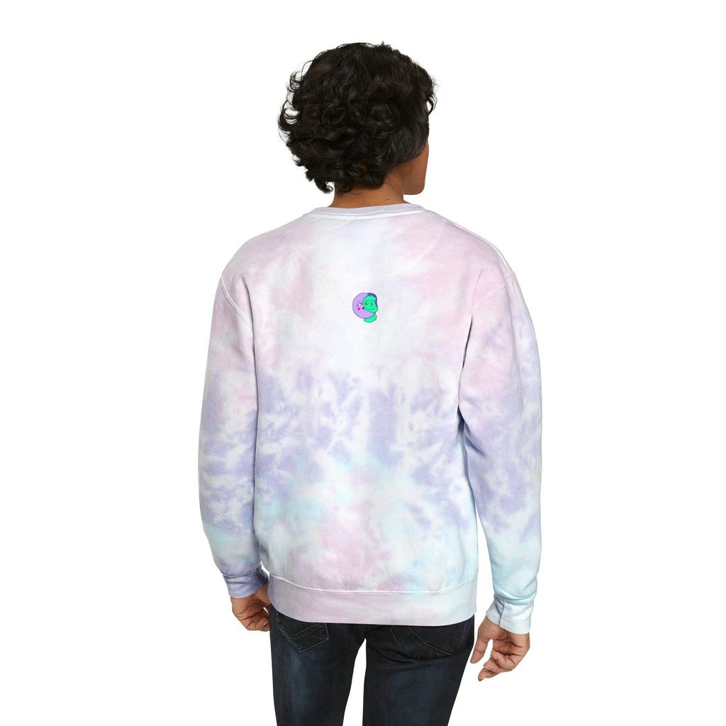 Sweet Sorrow Unisex Tie-Dye Sweatshirt - Moon Frankenstein