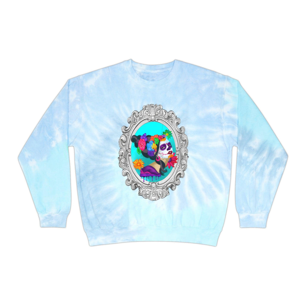 Sweet Sorrow Unisex Tie-Dye Sweatshirt - Moon Frankenstein