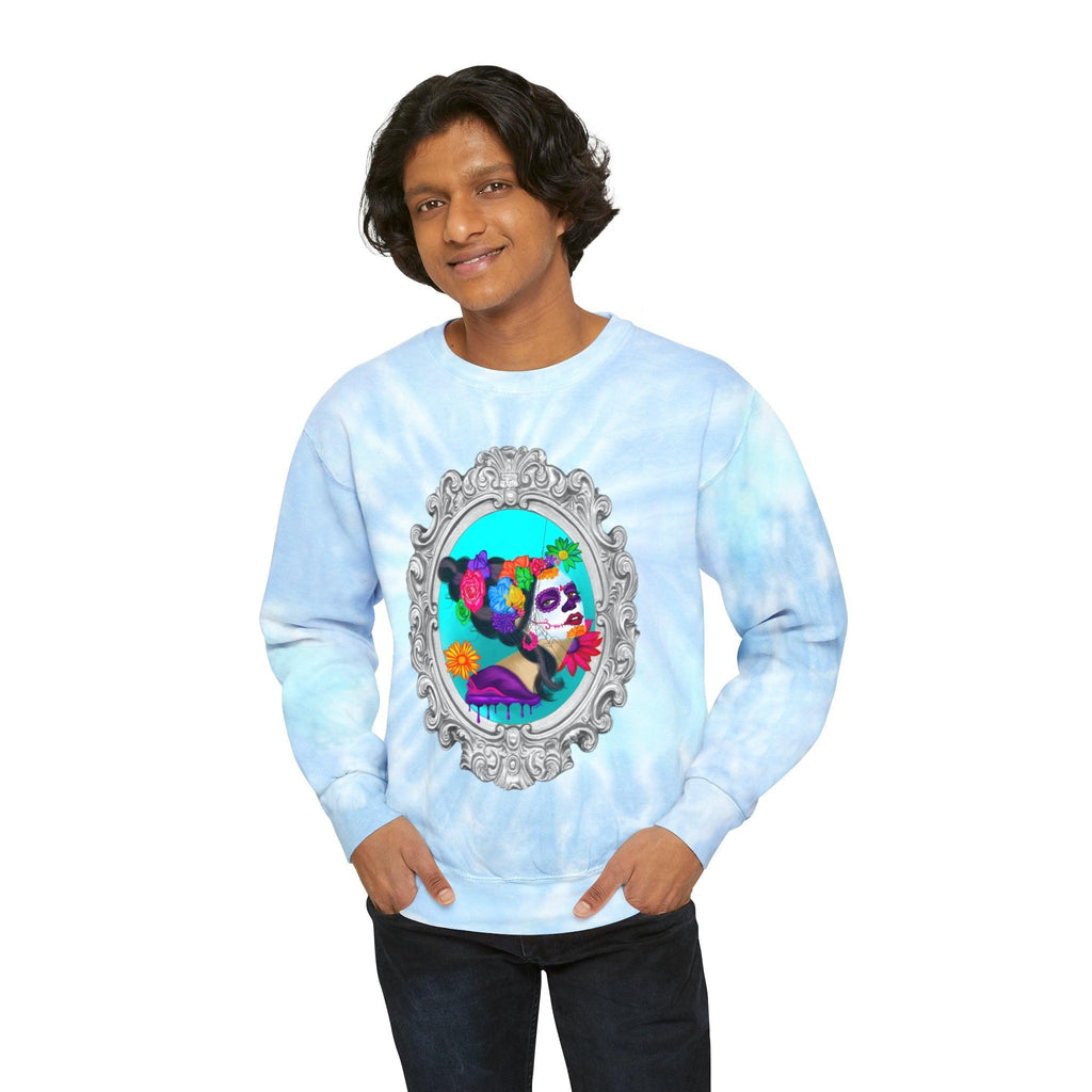 Sweet Sorrow Unisex Tie-Dye Sweatshirt - Moon Frankenstein