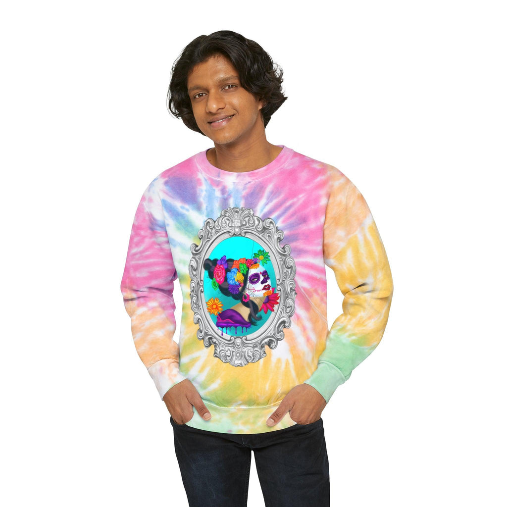 Sweet Sorrow Unisex Tie-Dye Sweatshirt - Moon Frankenstein