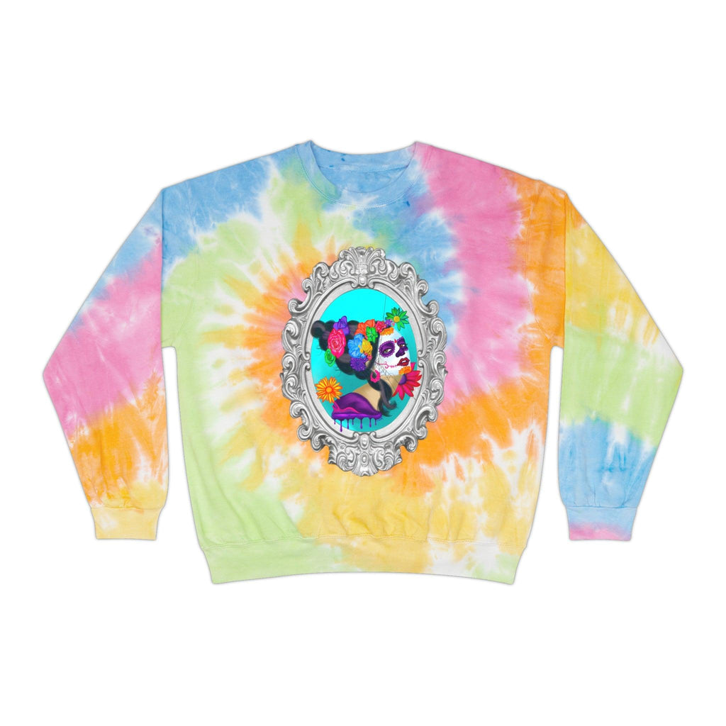 Sweet Sorrow Unisex Tie-Dye Sweatshirt - Moon Frankenstein