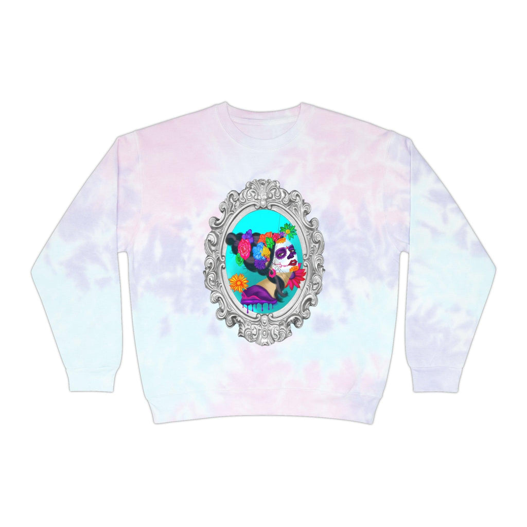 Sweet Sorrow Unisex Tie-Dye Sweatshirt - Moon Frankenstein