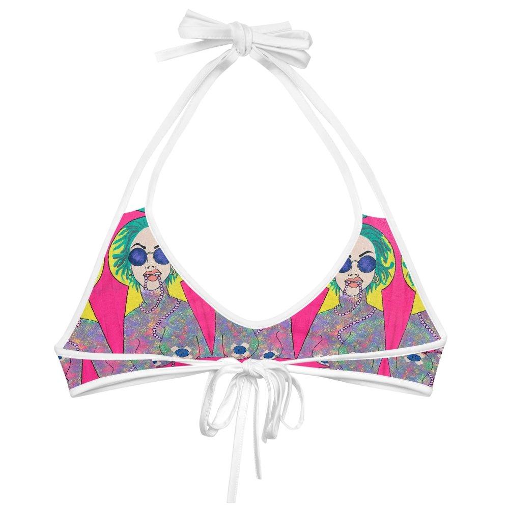 TetaFuera Reversible Bikini Top - Moon Frankenstein