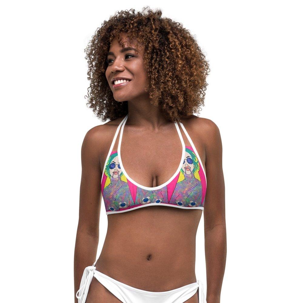 TetaFuera Reversible Bikini Top - Moon Frankenstein