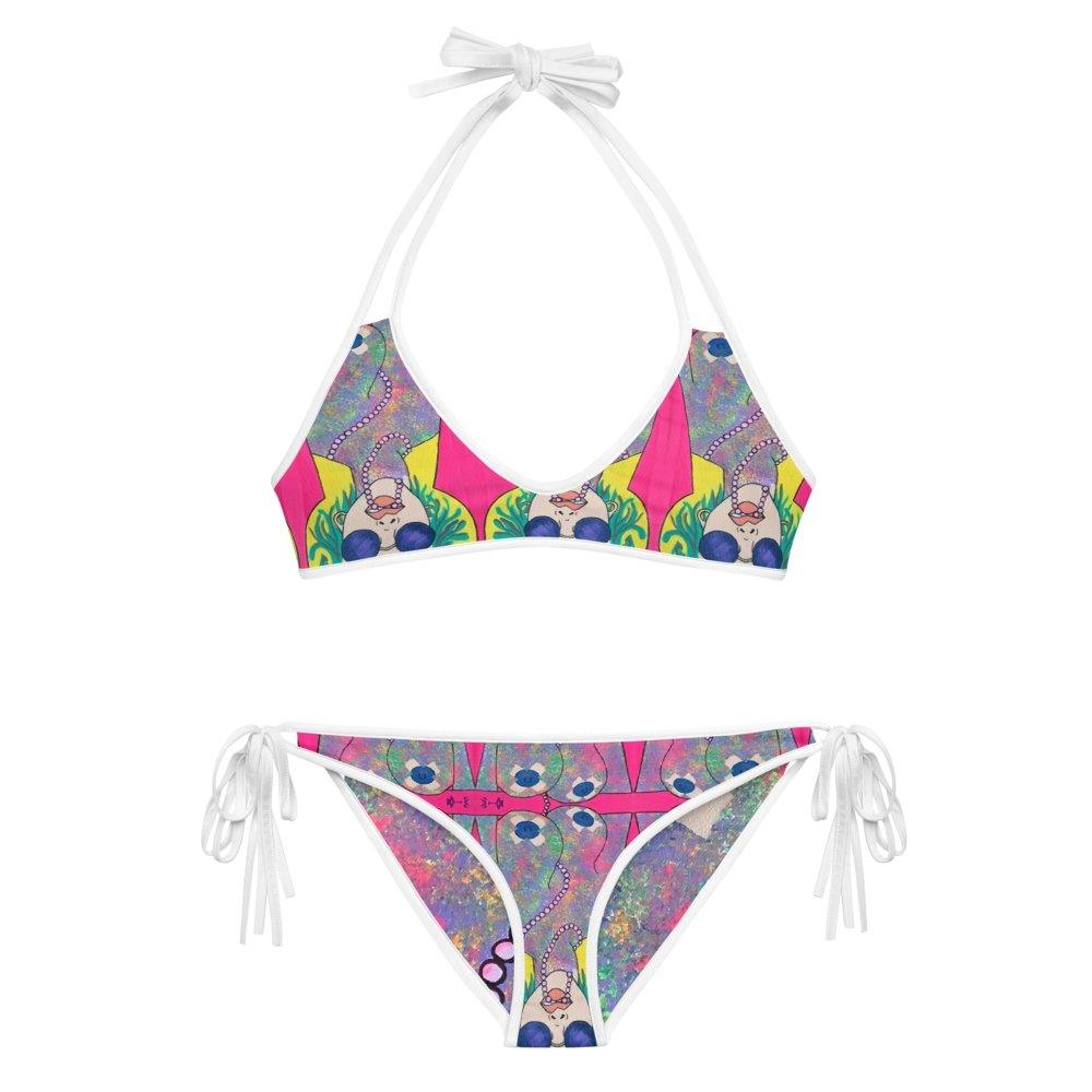 TetaFuera Two Piece Reversible Bikini - Moon Frankenstein