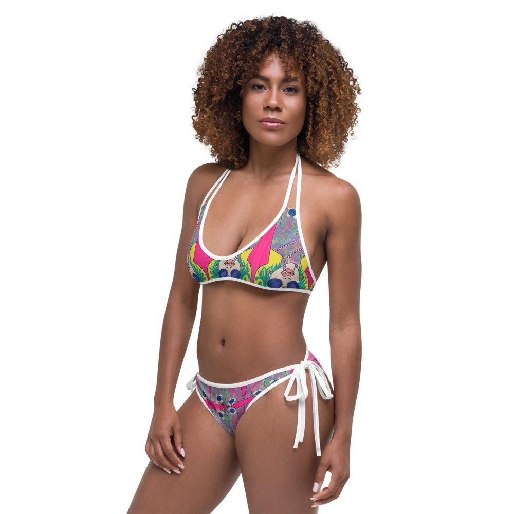 TetaFuera Two Piece Reversible Bikini - Moon Frankenstein