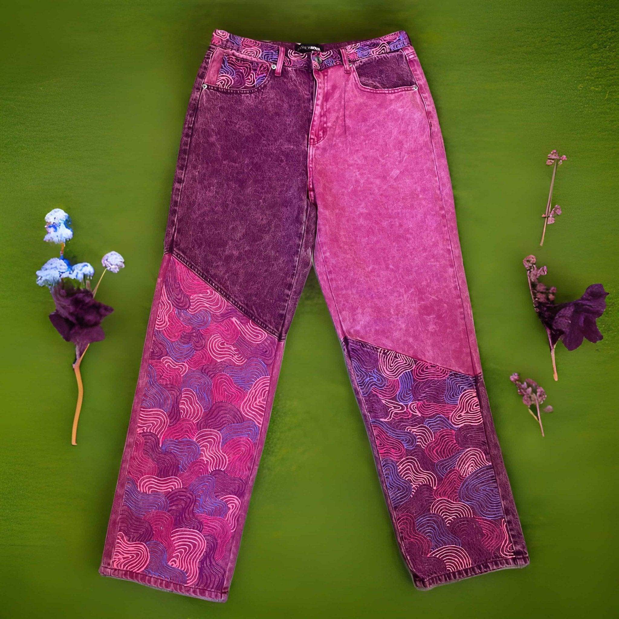 Clothes Ripple The Ripple Effect Custom Jeans - Moon Frankenstein – Moon Frankenstein