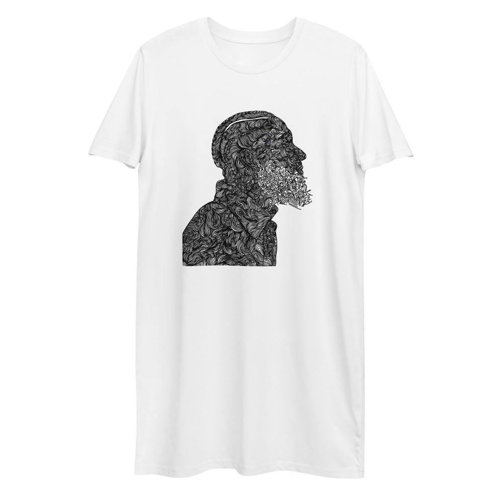 Written in Stone Nipsey II Organic cotton t-shirt dress - Moon Frankenstein