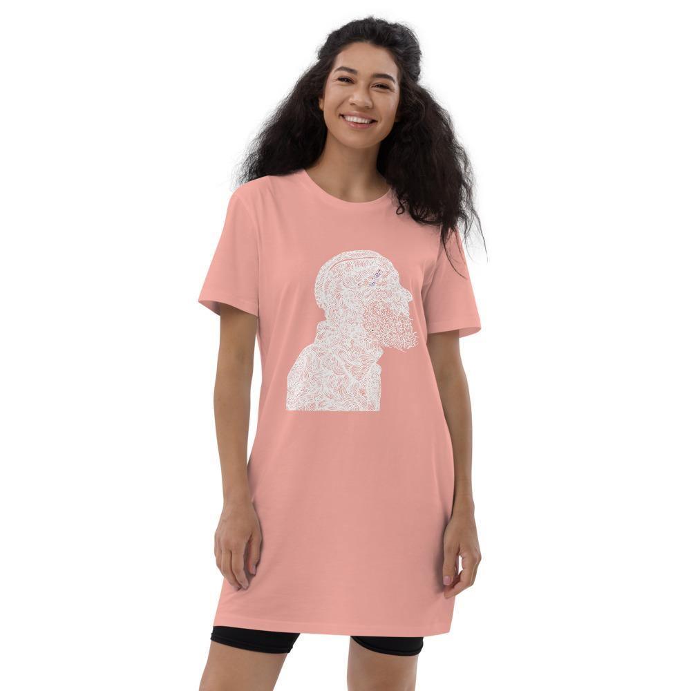 Written in Stone Nipsey Organic cotton t-shirt dress - Moon Frankenstein