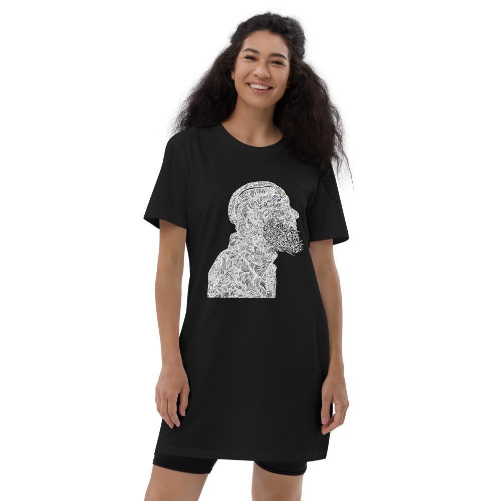 Written in Stone Nipsey Organic cotton t-shirt dress - Moon Frankenstein