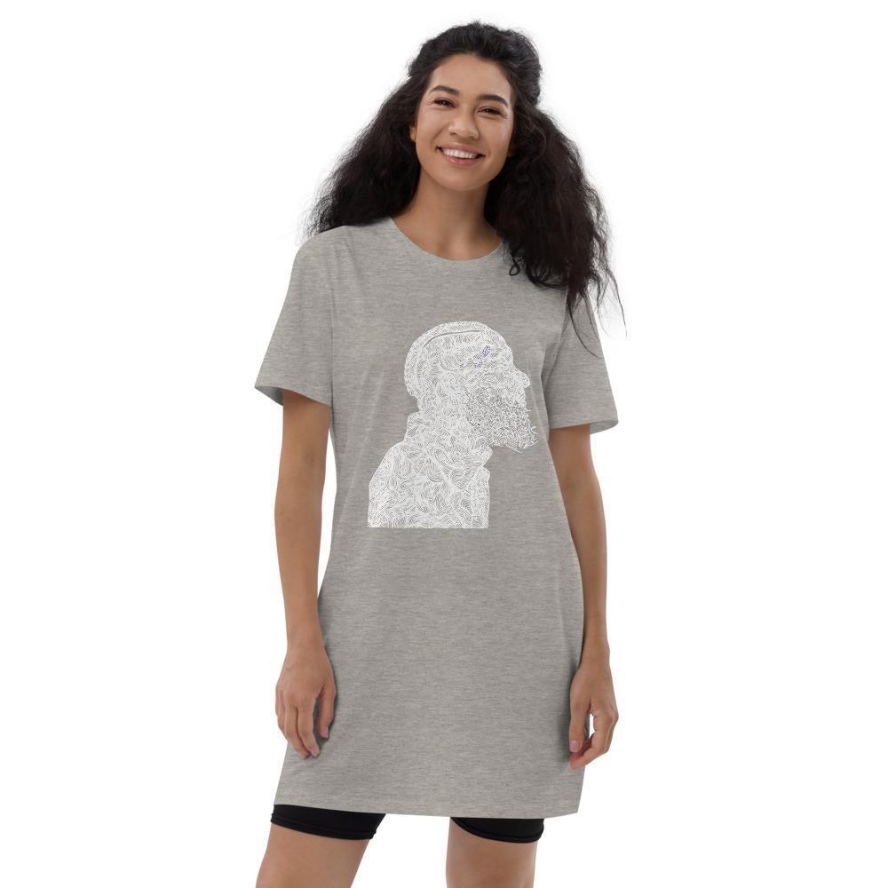 Written in Stone Nipsey Organic cotton t-shirt dress - Moon Frankenstein