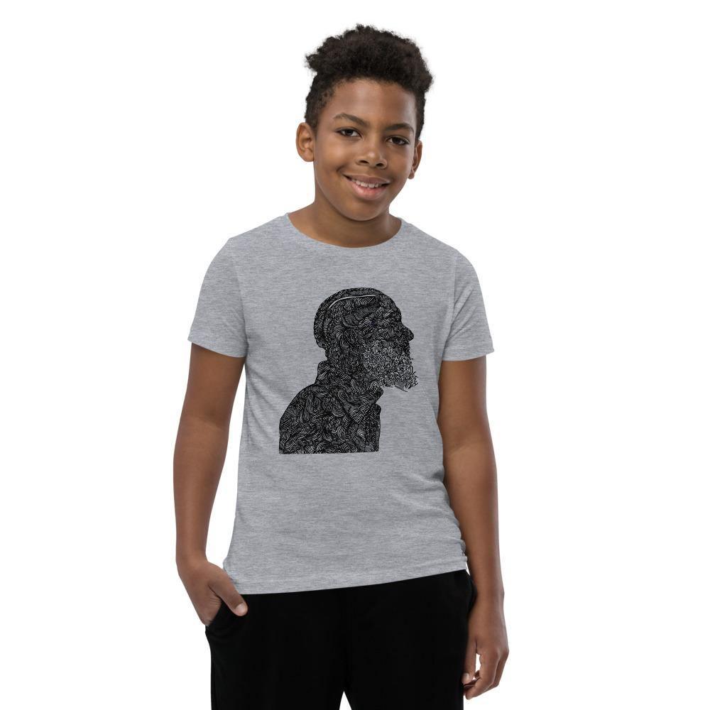 Written in Stone Nipsey Youth Short Sleeve T-Shirt - Moon Frankenstein