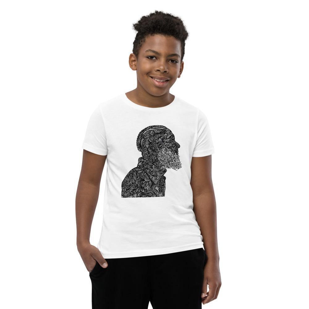 Written in Stone Nipsey Youth Short Sleeve T-Shirt - Moon Frankenstein