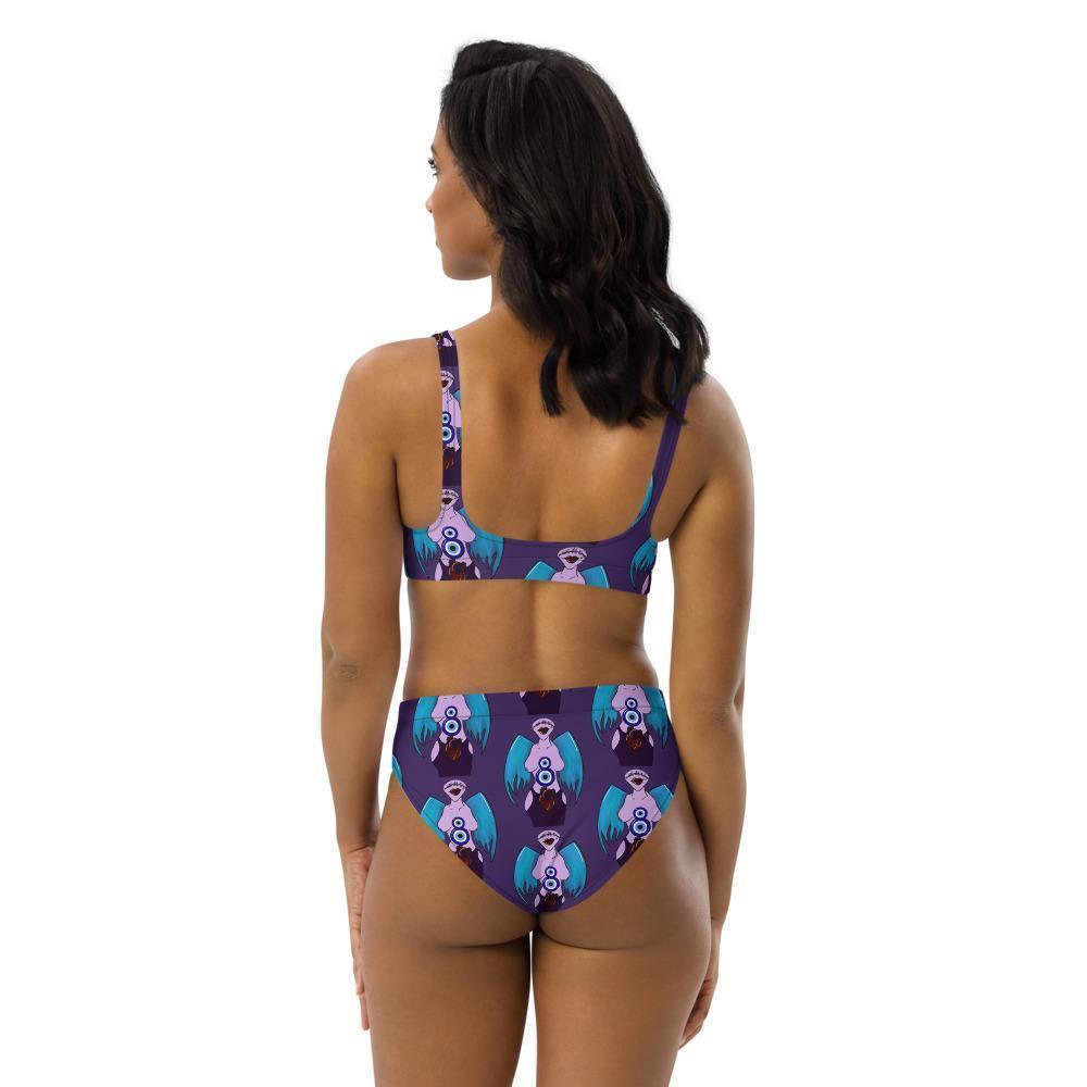 X Mal de Ojo Recycled high-waisted bikini - Moon Frankenstein